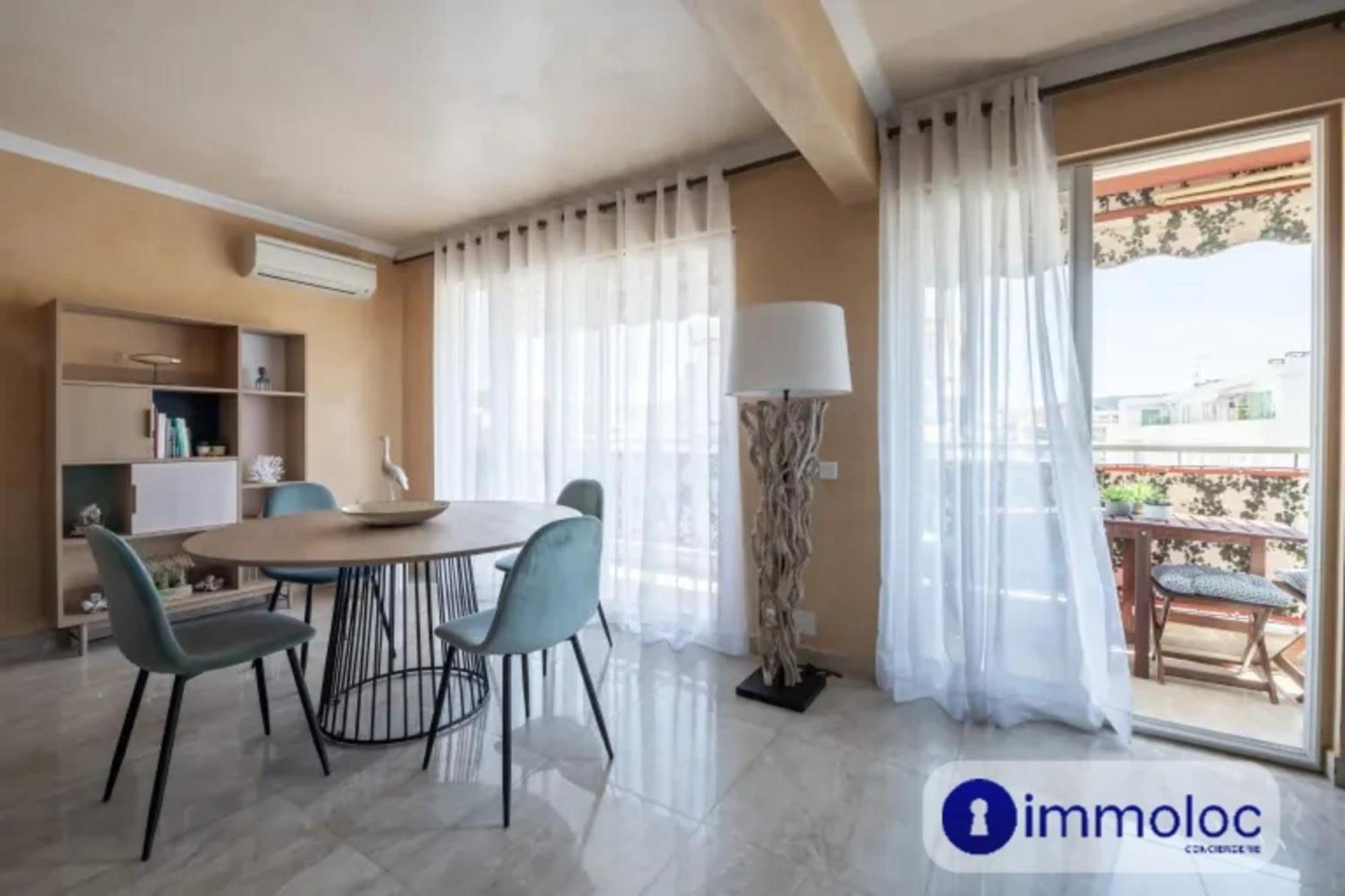 Air-Conditioned Apartment With Terrace Sea View Nice Exterior foto